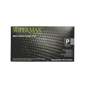 Luva-de-Procedimento-de-Nitrilo-Preta-Sem-Po-Tamanho---Supermax